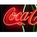 Original Coca-Cola 48" Button Porcelain Neon Sign